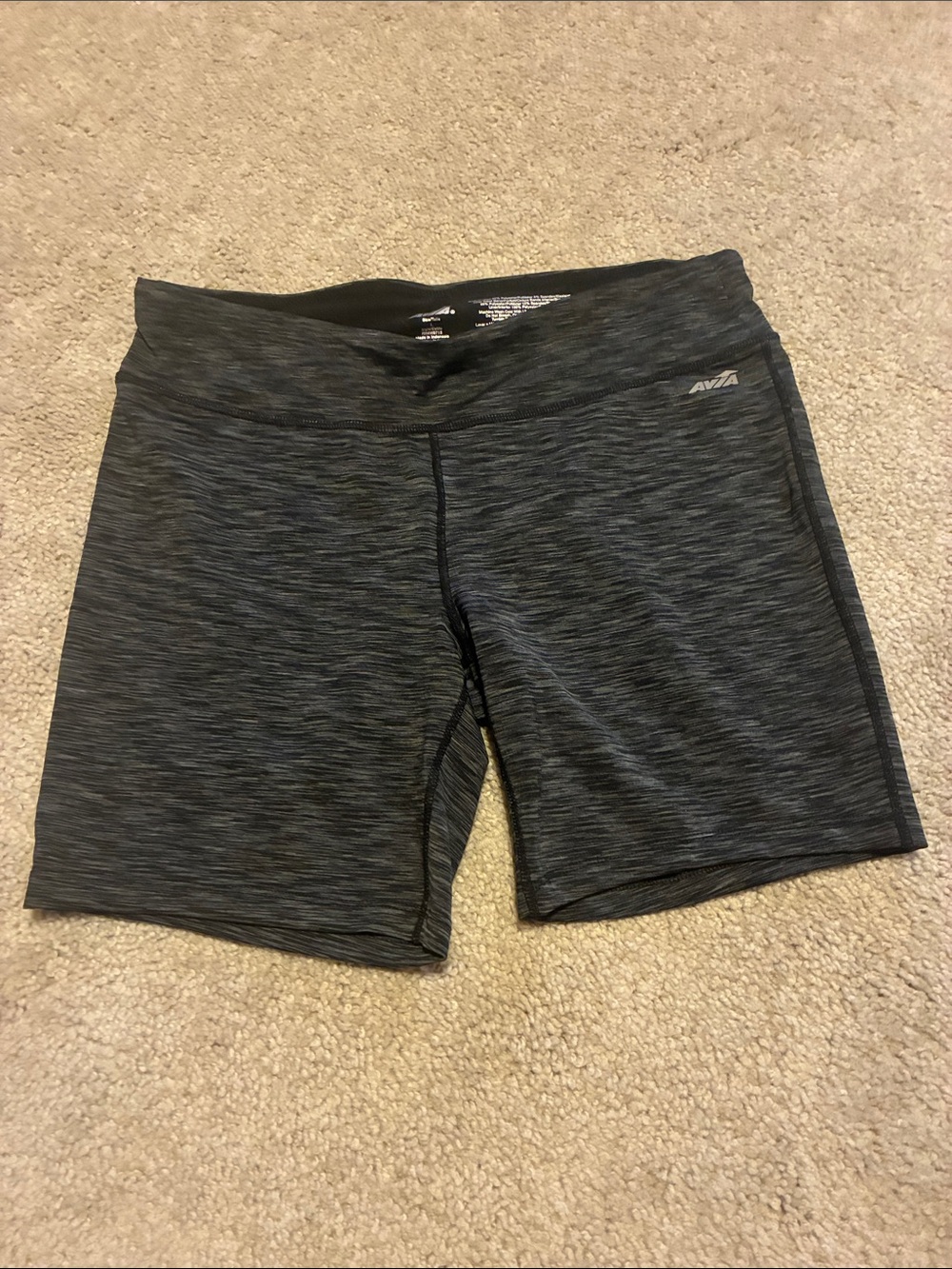 Avia Women’s Dark Heather Gray Bike Shorts
